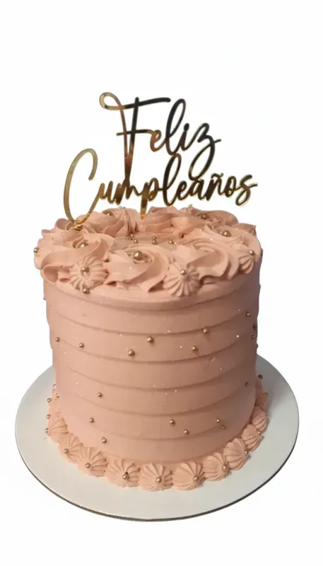 Torta con Rosetones de Chantilly personalizada